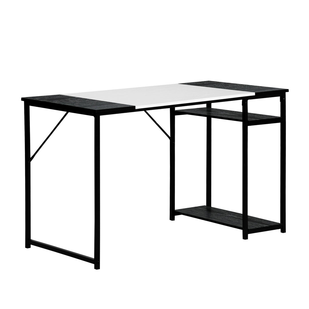 Furniture R Schreibtisch im Mid-Century Modern Design mit Ablage, stilvoller und stabiler Arbeitsplatz