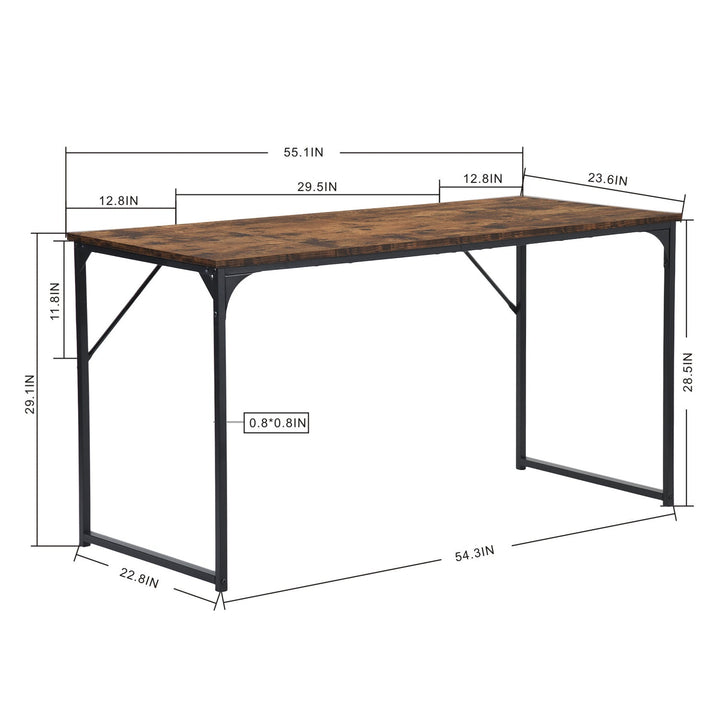 Furniture R Mid-Century Space-Saving  Home Office Computer Desk, Basic Writing Table