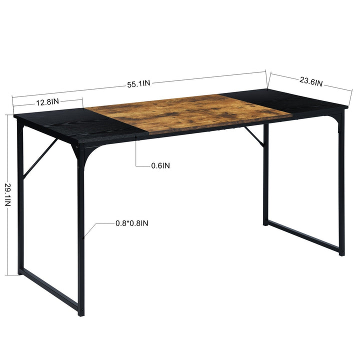 Furniture R Mid-Century Space-Saving  Home Office Computer Desk, Basic Writing Table