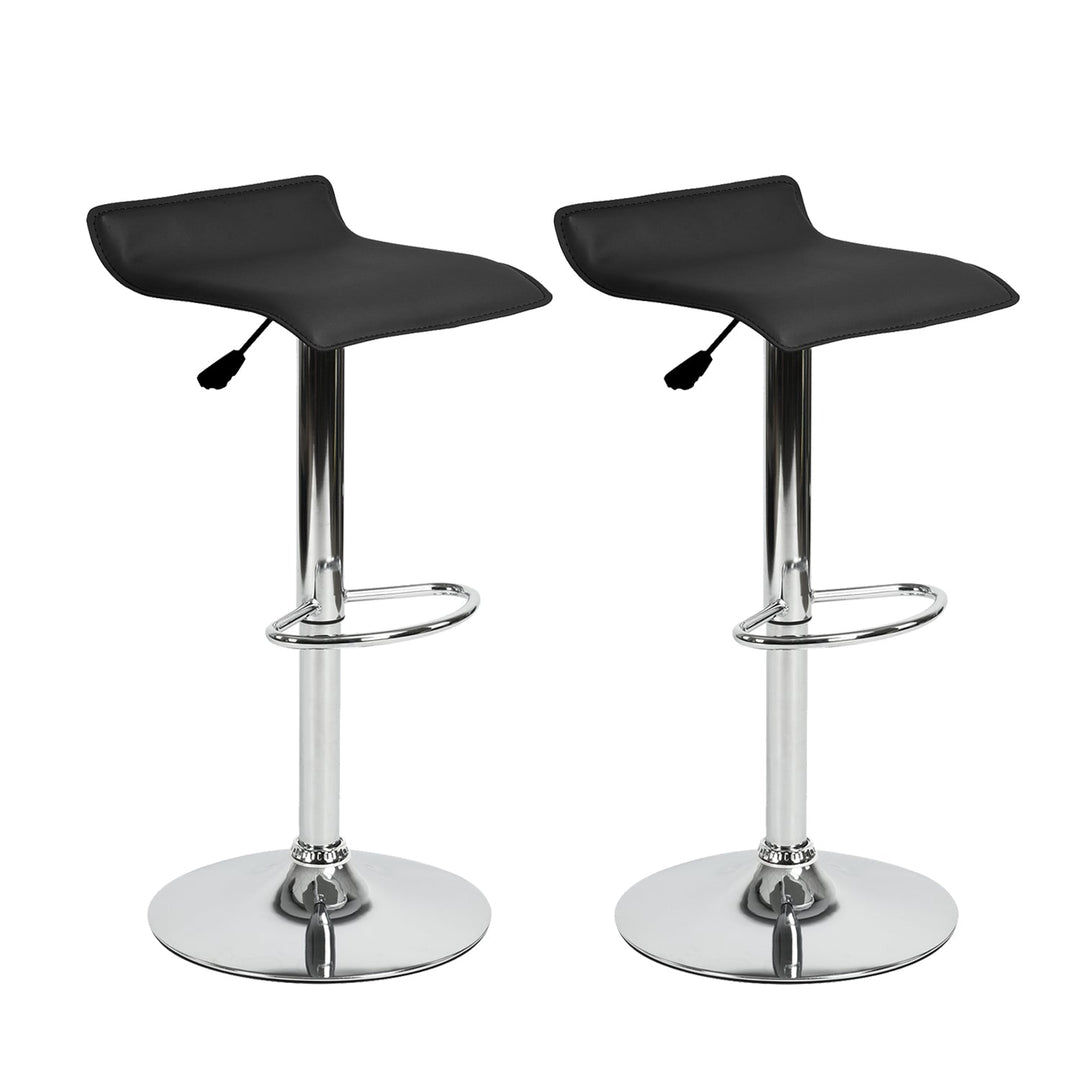 Furniture R Flanagan Barstools With Pvc Upholstery And Adjustable Height,Minimalist Design.