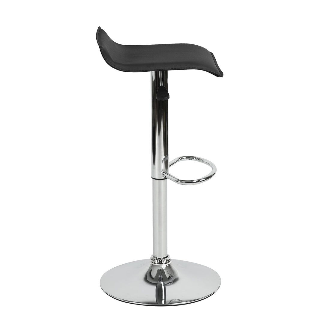 Furniture R Flanagan Barstools With Pvc Upholstery And Adjustable Height,Minimalist Design.