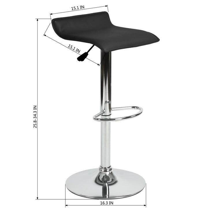 Furniture R Flanagan Barstools With Pvc Upholstery And Adjustable Height,Minimalist Design.