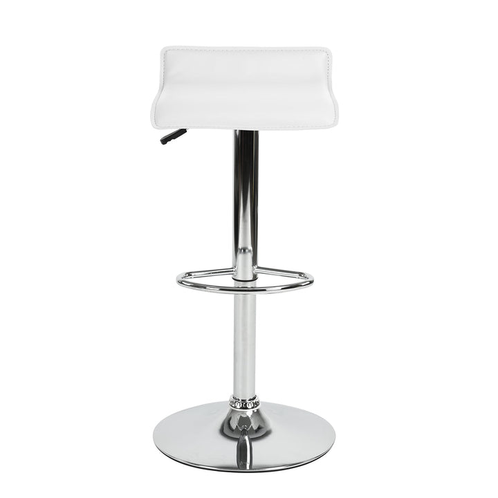 Furniture R Flanagan Barstools With Pvc Upholstery And Adjustable Height,Minimalist Design.