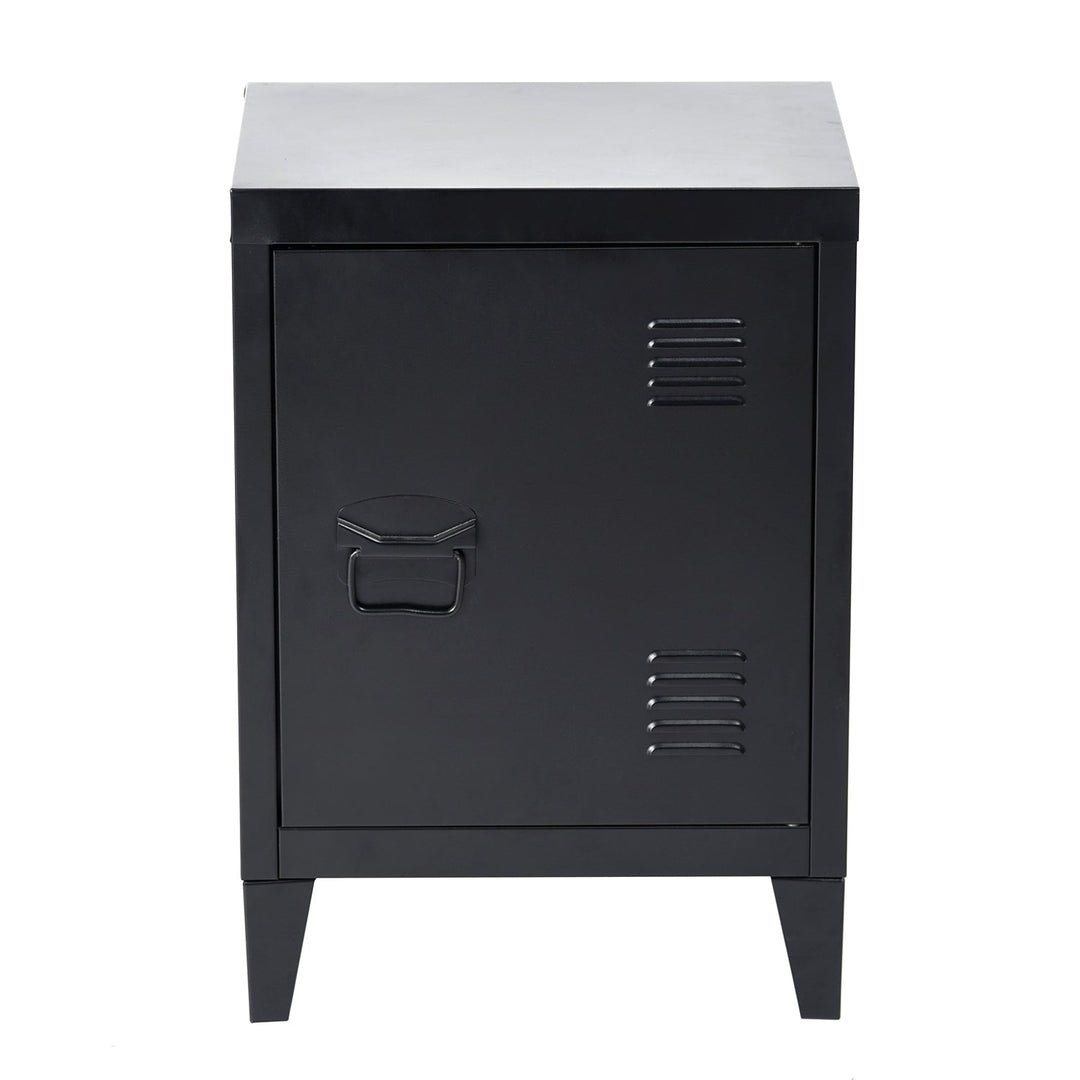 Meuble R Armoire de rangement en métal élégant au design minimaliste