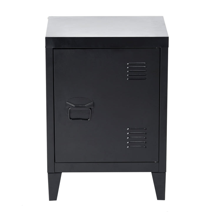 Meuble R Armoire de rangement en métal élégant au design minimaliste
