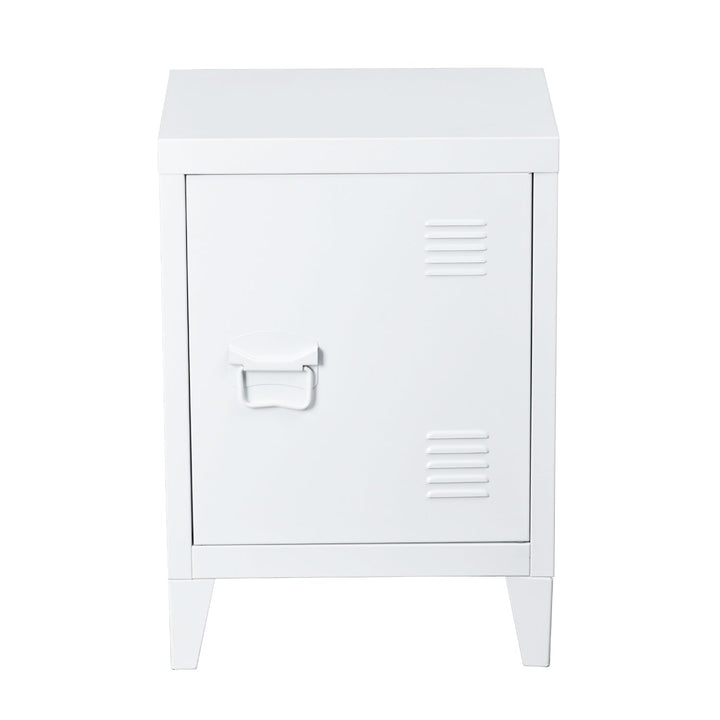 Meuble R Armoire de rangement en métal élégant au design minimaliste