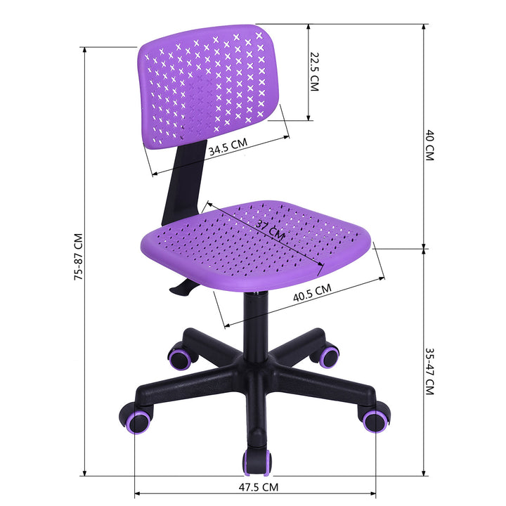 Furniture R Chaise de bureau élégante et fonctionnelle pour enfants à usage domestique