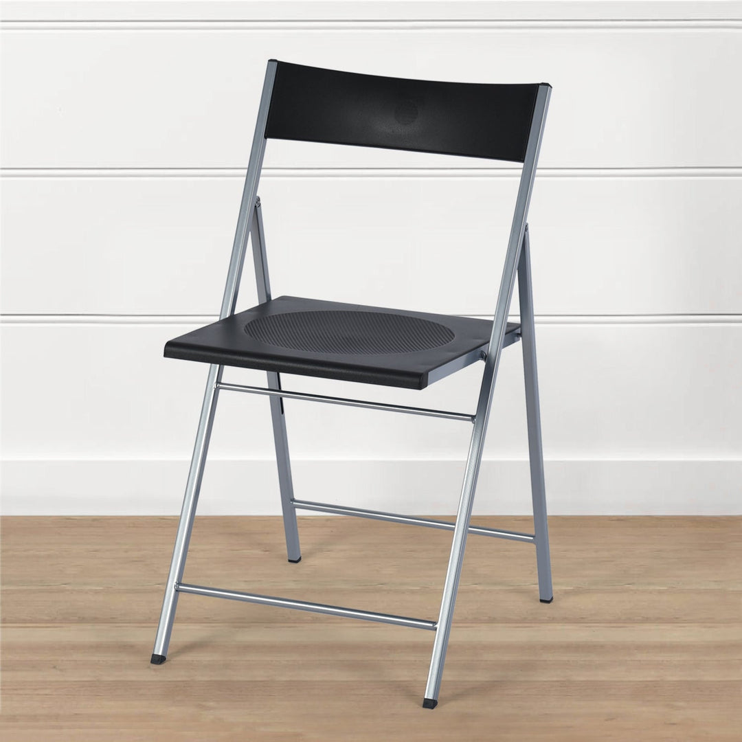 Furniture R Vielseitige Klappstühle aus Stahl und Kunststoff, leichte, bequeme Veranstaltungsstühle (6er-Set)