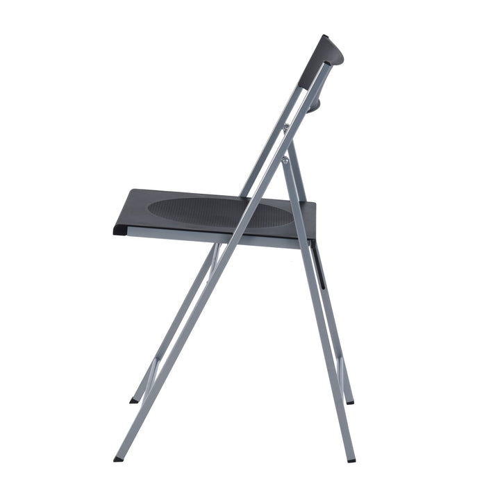 Furniture R Vielseitige Klappstühle aus Stahl und Kunststoff, leichte, bequeme Veranstaltungsstühle (6er-Set)
