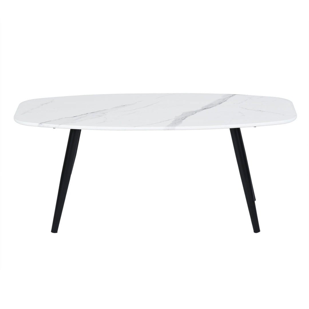 Table basse minimaliste en bois avec pieds fuselés en bois massif de Furniture R Kenna