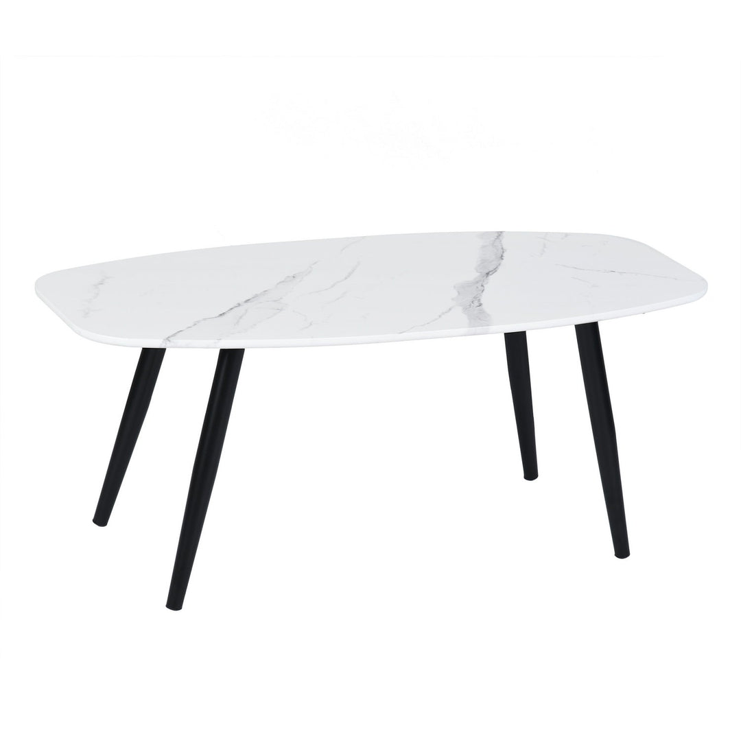 Table basse minimaliste en bois avec pieds fuselés en bois massif de Furniture R Kenna