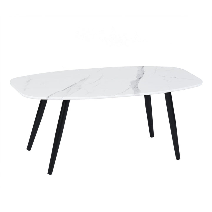 Table basse minimaliste en bois avec pieds fuselés en bois massif de Furniture R Kenna