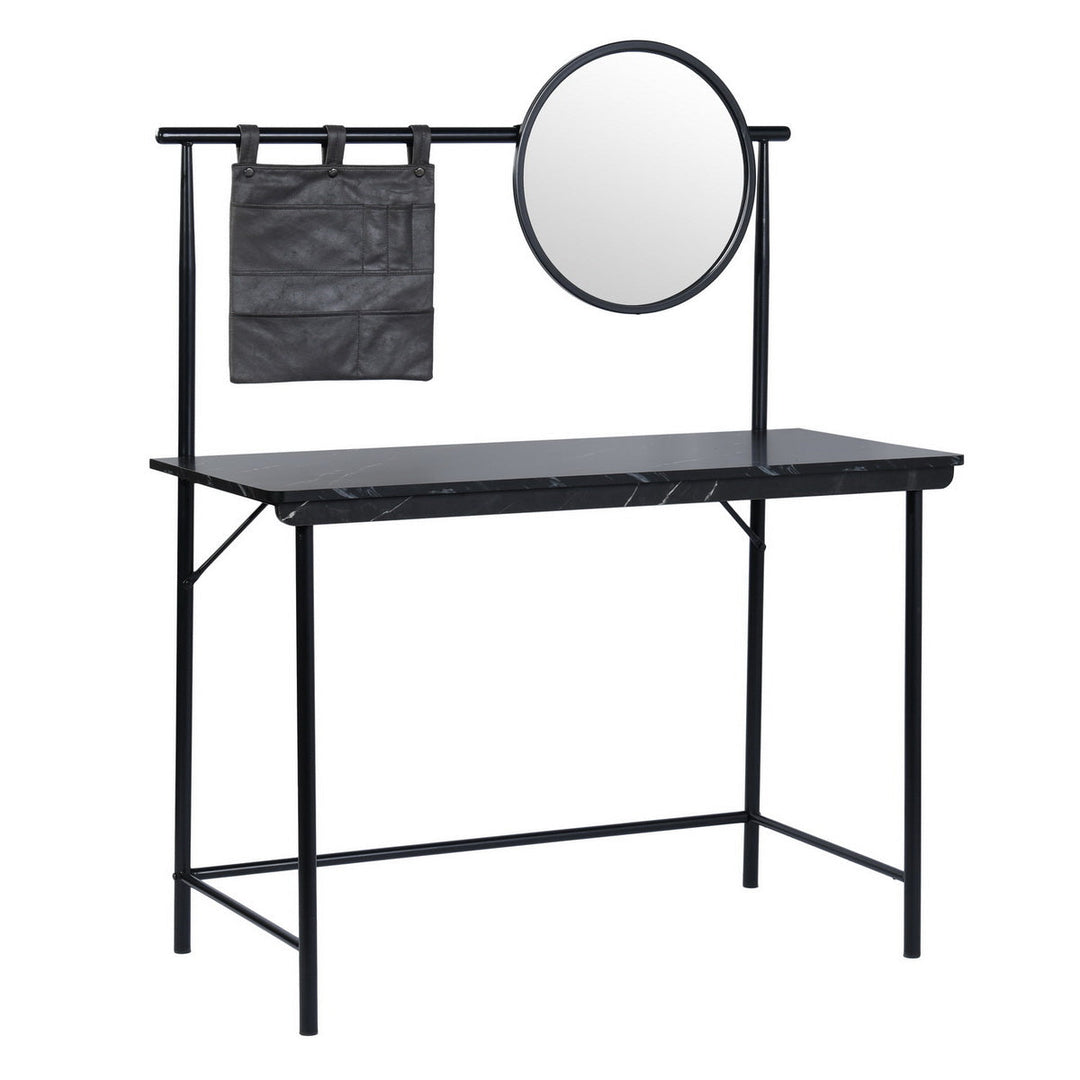 Furniture R Versatile Vanity Desk With Removable Mirror And Sliding Trays Adds Functionality