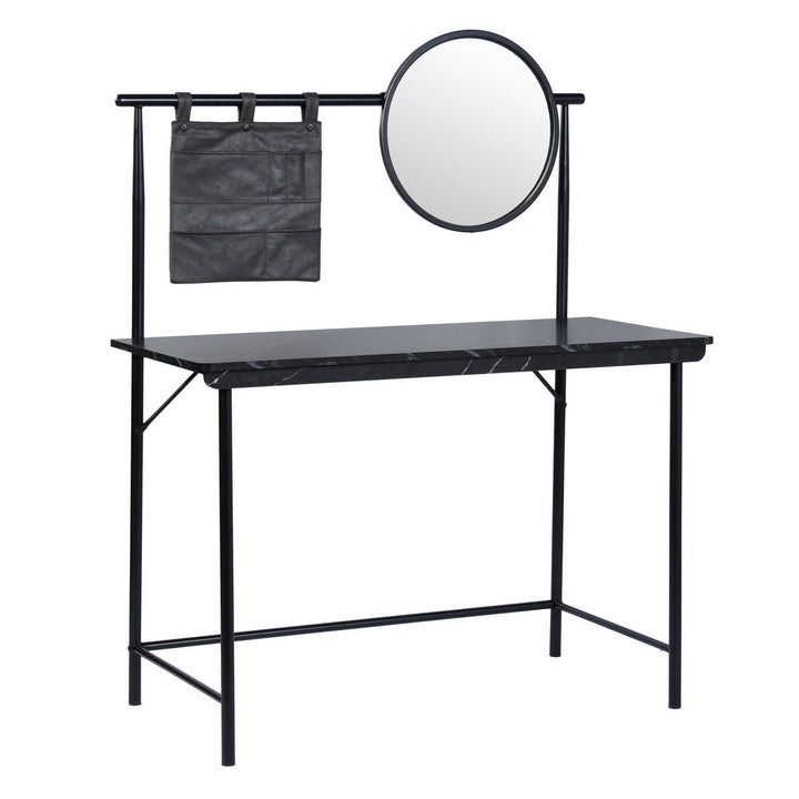 Furniture R Versatile Vanity Desk With Removable Mirror And Sliding Trays Adds Functionality
