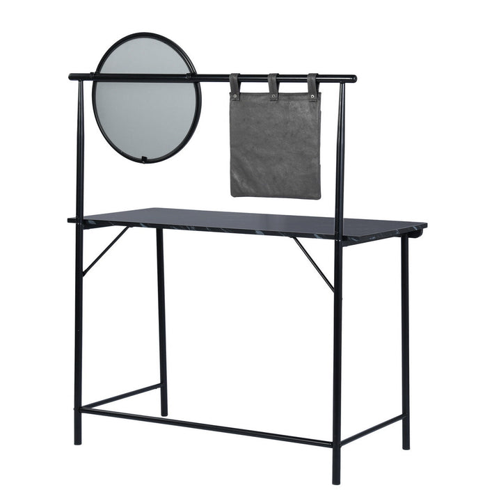 Furniture R Versatile Vanity Desk With Removable Mirror And Sliding Trays Adds Functionality