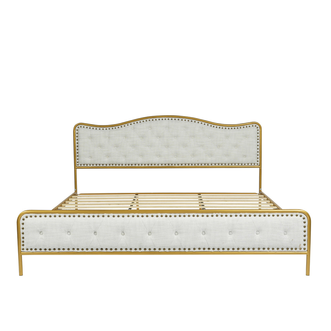 Furniture R Modern Luxury Merle Uholstery Bed Frame:  Invites Comfort And Tranquility