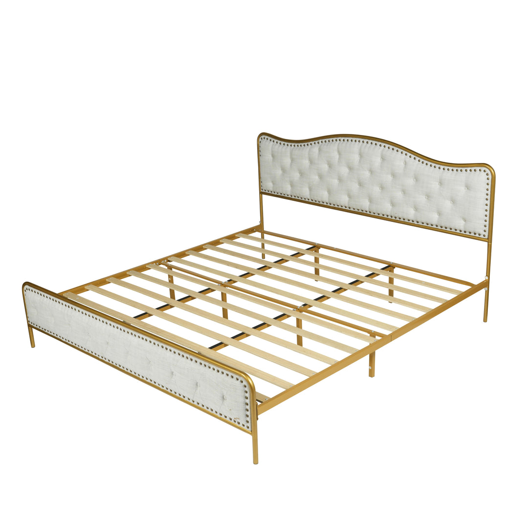 Furniture R Modern Luxury Merle Uholstery Bed Frame:  Invites Comfort And Tranquility