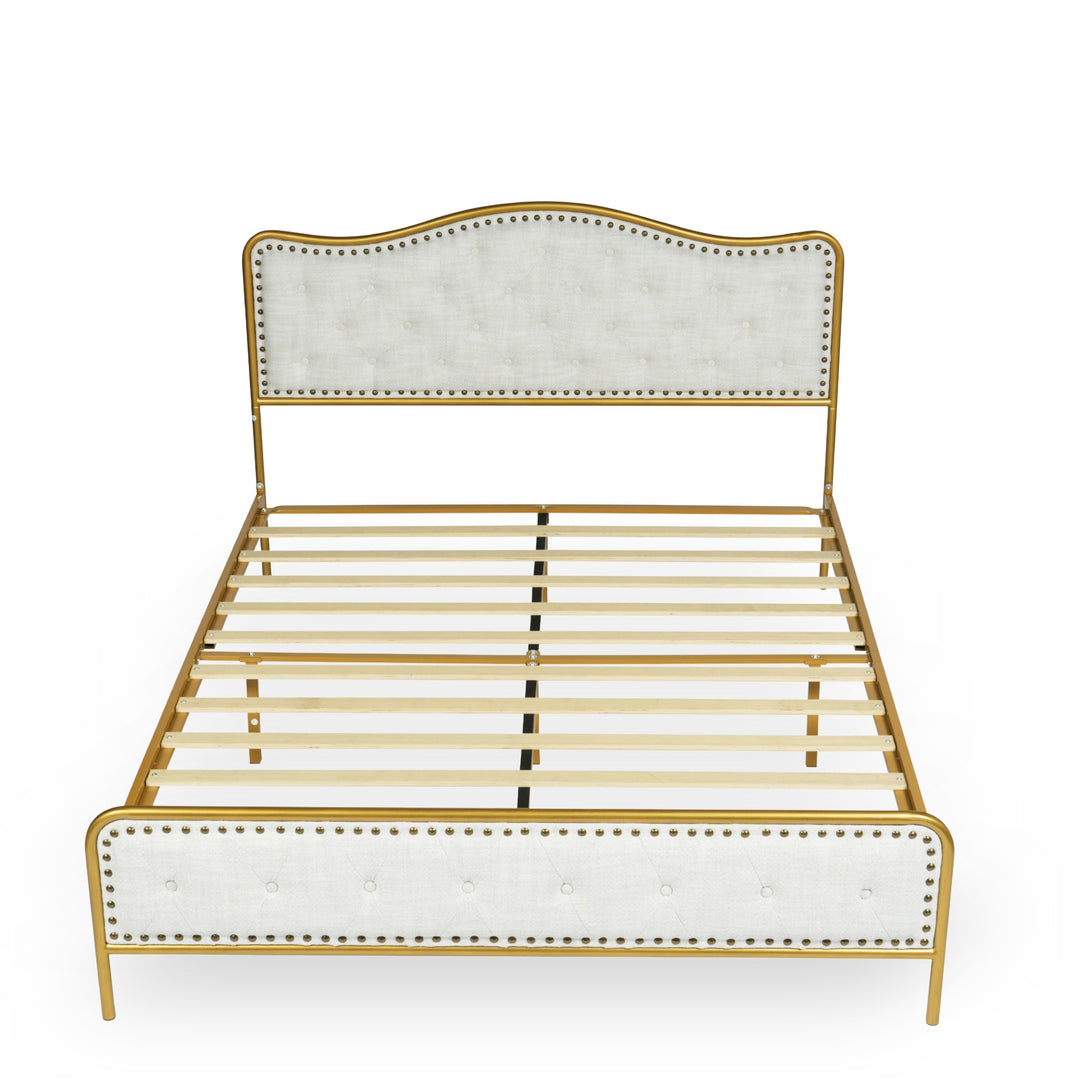 Furniture R Modern Luxury Merle Uholstery Bed Frame:  Invites Comfort And Tranquility