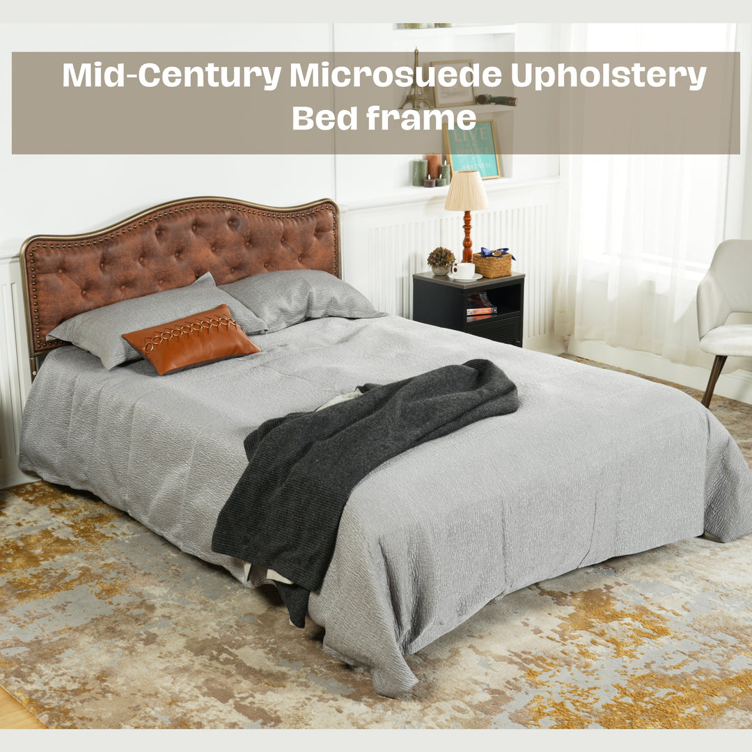 Furniture R Modern Luxury Merle Uholstery Bed Frame:  Invites Comfort And Tranquility