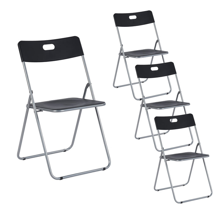 L'ensemble de chaises pliantes en plastique simples Furniture R offre des sièges supplémentaires dans les petits espaces