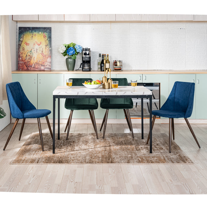 FurnitureR Table à Manger en Bois grainé Gris, Table à Manger de Cuisine, Salle à Manger Salon Table à Manger rectangulaire avec Pieds réglables, 120x70x75cm, Gris