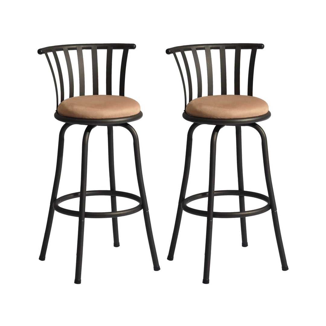 Furniture R Barhocker im Industrie-Chic-Stil mit Polsterung und drehbarem Fuß
