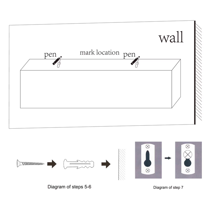 FurnitureR 2 Pack Floating Shelves FurnitureR, Black MDF Wood Wall Shelves for Home Decor & Storage, Ideal for Bedroom, Living Room, Bathroom, Kitchen