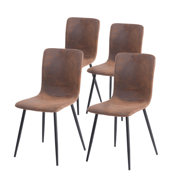 Furniture R Modern And Comfortable Suede Upholstery Dining Chairs