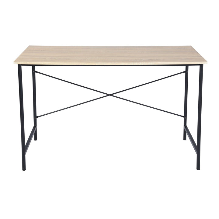 Meuble R Bureau d'ordinateur pratique en bois avec cadre en acier et espace de rangement