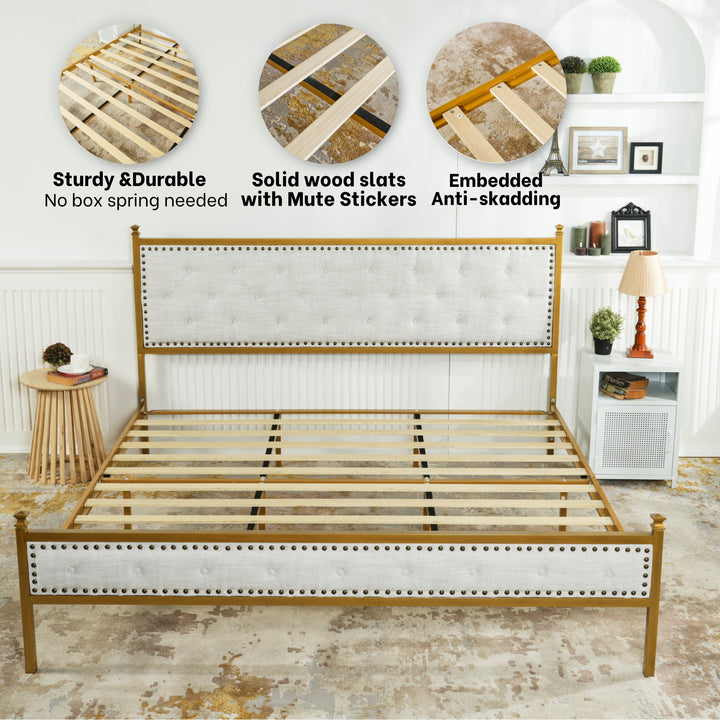 Furniture R Modern Luxury Veleda Upholstery Bed Frame: Simple Yet Stylish Comfort