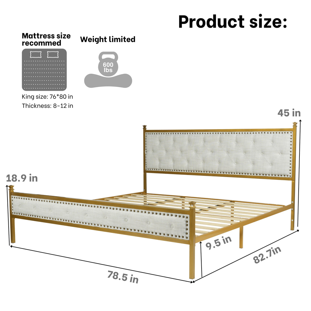 Furniture R Modern Luxury Veleda Upholstery Bed Frame: Simple Yet Stylish Comfort