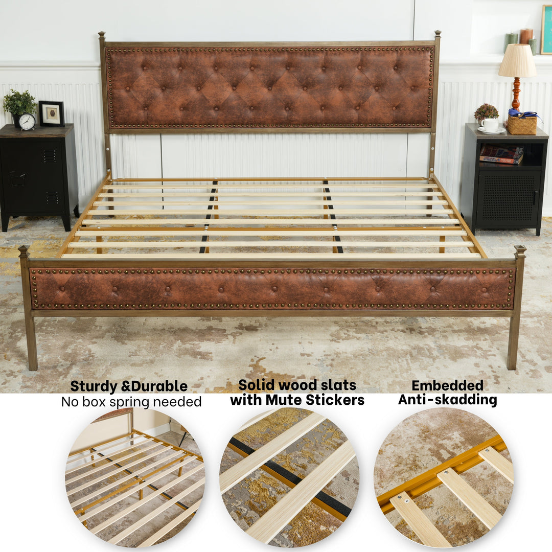 Furniture R Modern Luxury Veleda Upholstery Bed Frame: Simple Yet Stylish Comfort