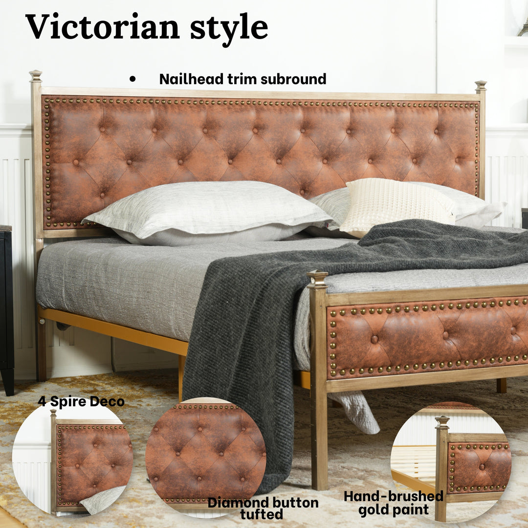 Furniture R Modern Luxury Veleda Upholstery Bed Frame: Simple Yet Stylish Comfort