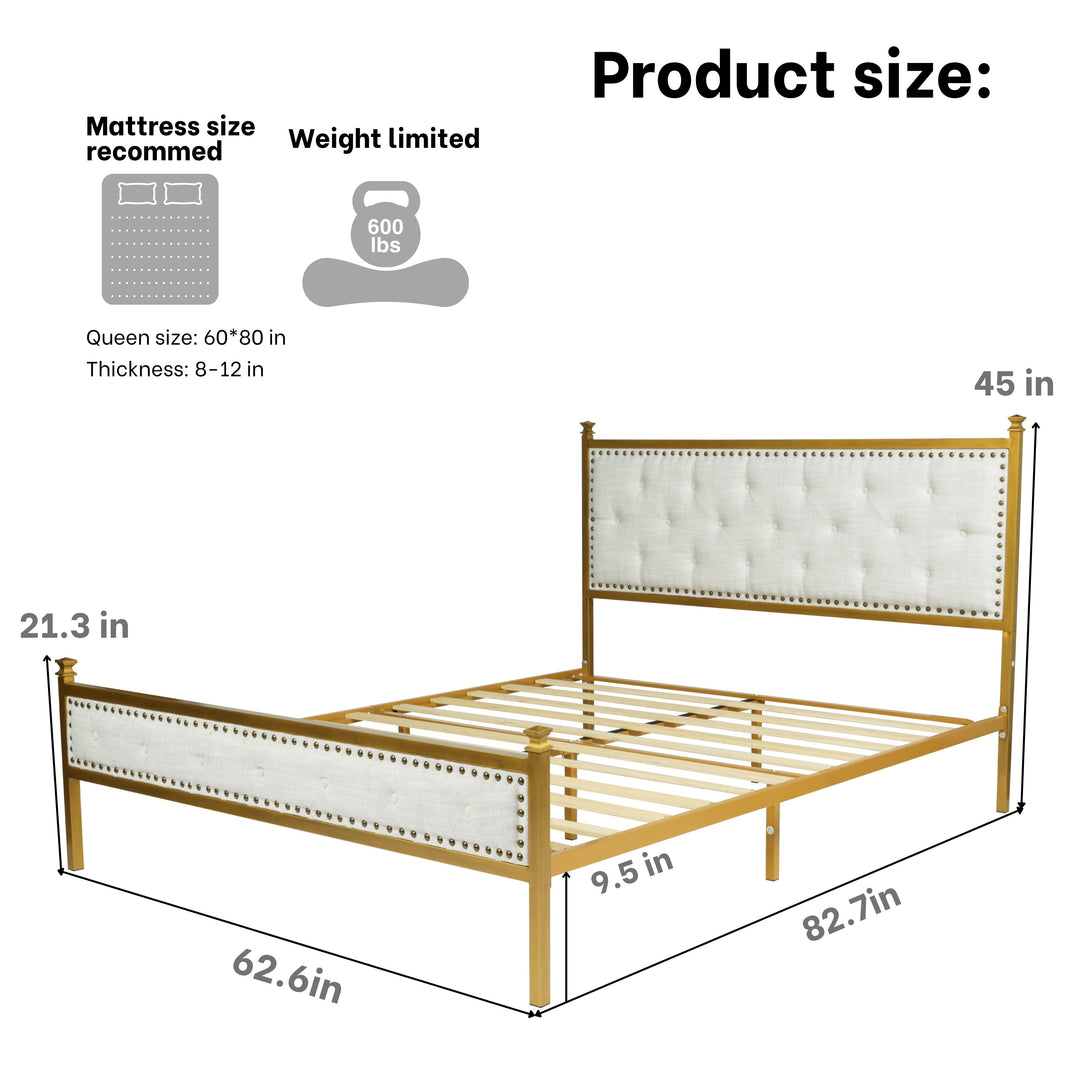 Furniture R Modern Luxury Veleda Upholstery Bed Frame: Simple Yet Stylish Comfort