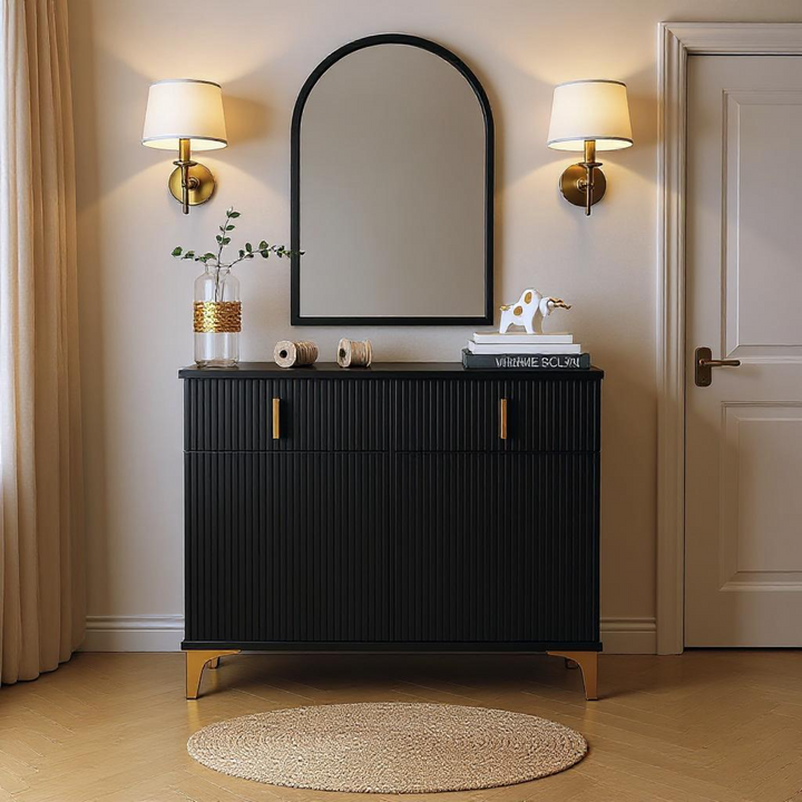FurnitureR Armoire de Rangement avec 6 Compartiments Détachables & 2 Tiroirs, Parfaite pour un Rangement Sous les Escaliers, 83 cm