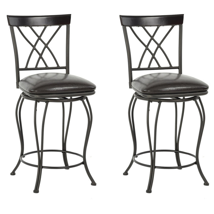 Furniture R American Farmhouse Deisgn Wichita Swival Bar Stools: Durable And Stackable With Sleek Silhouette