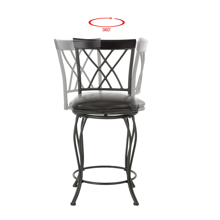 Furniture R American Farmhouse Deisgn Wichita Swival Bar Stools: Durable And Stackable With Sleek Silhouette