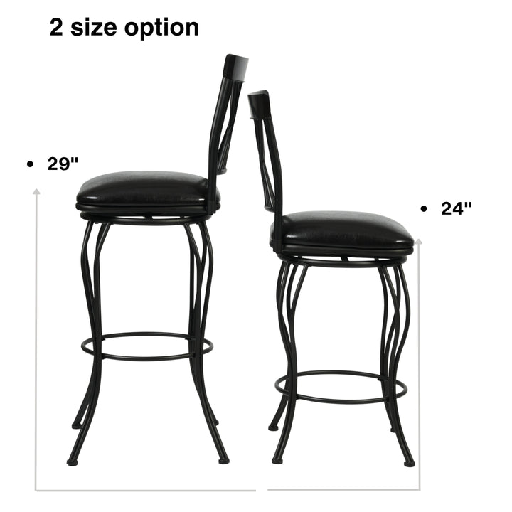 Furniture R American Farmhouse Deisgn Wichita Swival Bar Stools: Durable And Stackable With Sleek Silhouette