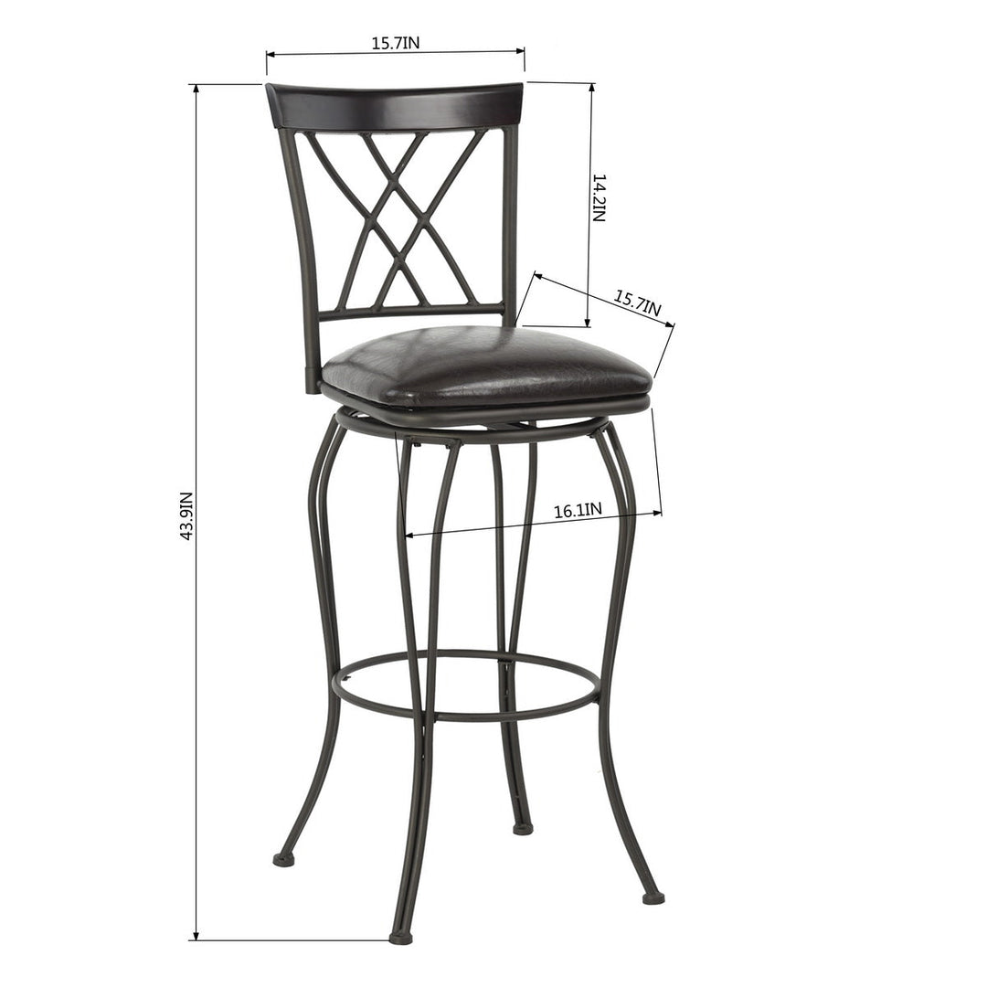 Furniture R American Farmhouse Deisgn Wichita Swival Bar Stools: Durable And Stackable With Sleek Silhouette