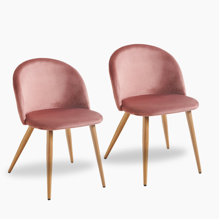 Chaises de salle à manger au design moderne et scandinave avec revêtement en velours pour un espace élégant
