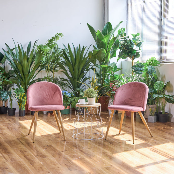 Chaises de salle à manger au design moderne et scandinave avec revêtement en velours pour un espace élégant