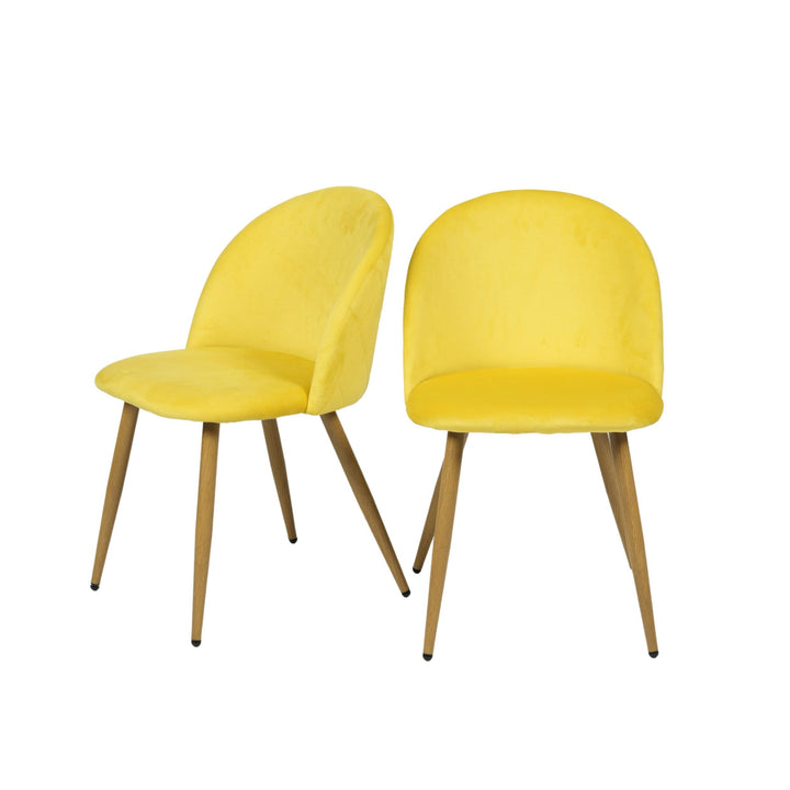 Chaises de salle à manger au design moderne et scandinave avec revêtement en velours pour un espace élégant