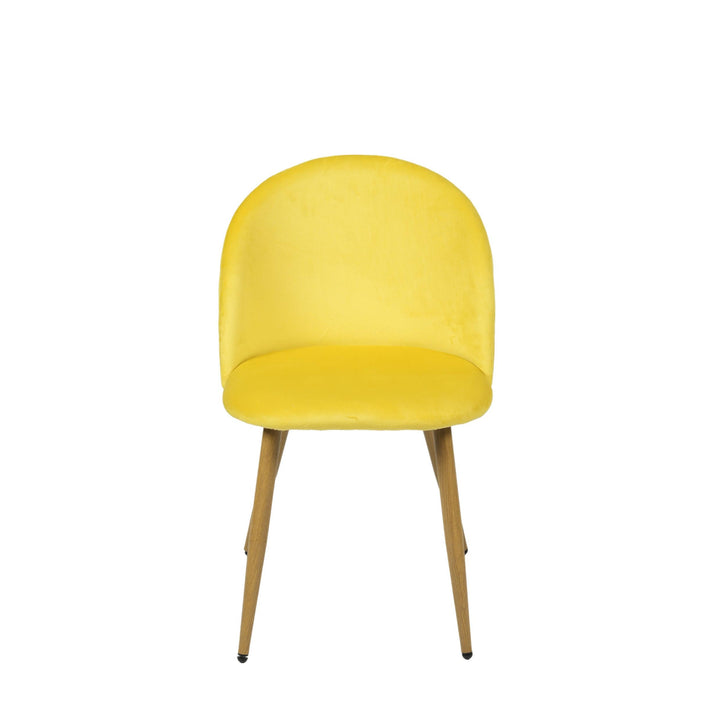 Chaises de salle à manger au design moderne et scandinave avec revêtement en velours pour un espace élégant