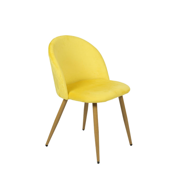 Chaises de salle à manger au design moderne et scandinave avec revêtement en velours pour un espace élégant