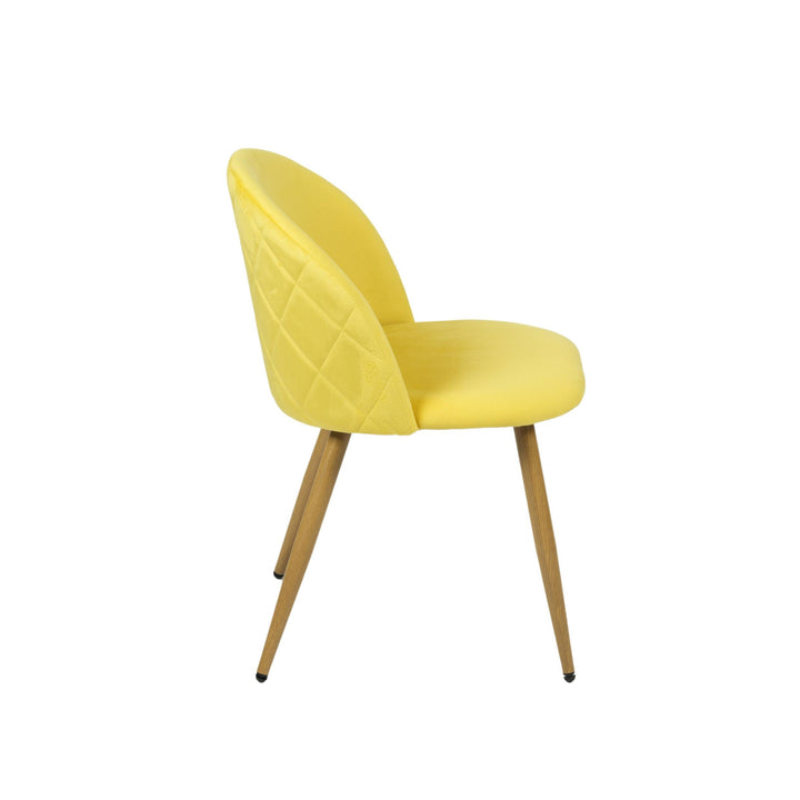 Chaises de salle à manger au design moderne et scandinave avec revêtement en velours pour un espace élégant