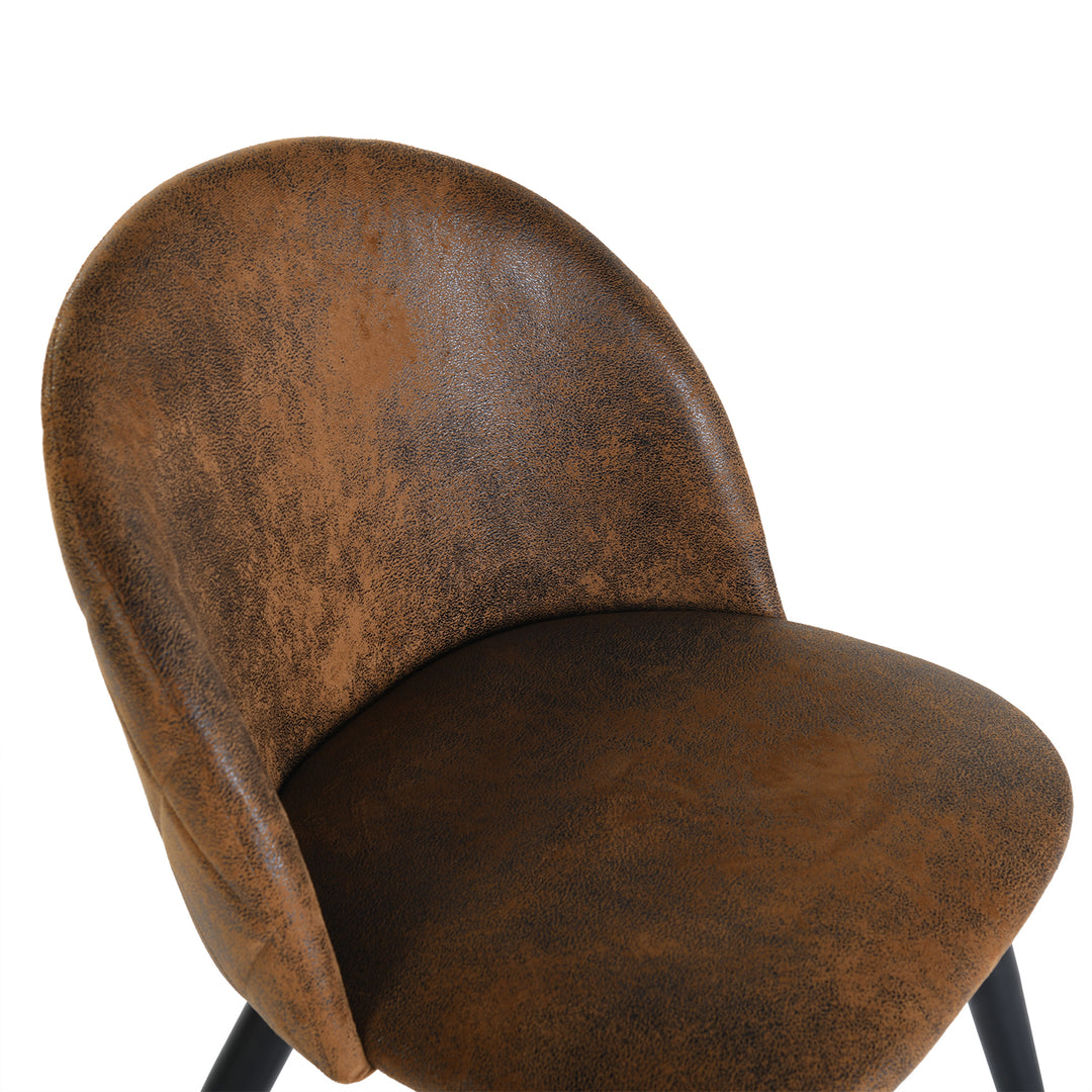 FurnitureR– Lot de 4 chaises en tissu chenille pour salle à manger, chambre à coucher, salon, pieds en chêne et métal, beige