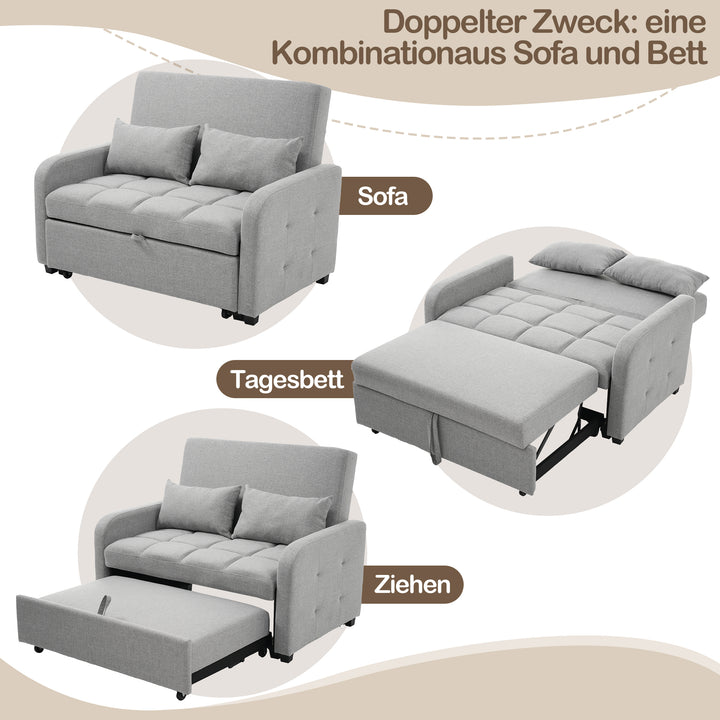 FurnitureR Canape Relaxation,Canapé-lit Pliant,Dossier Réglable, pour les Petits Appartements et les Résidences