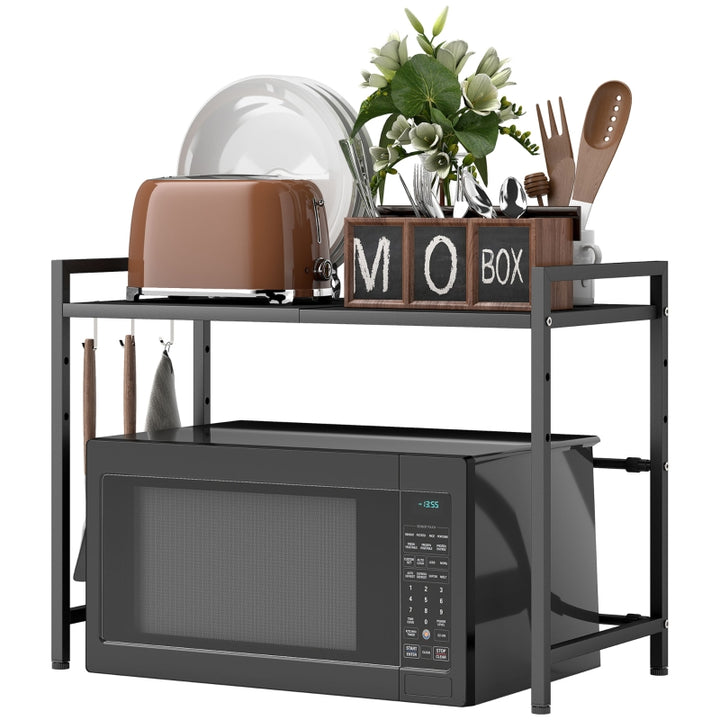 FurnitureR Étagère de Cuisine Noire 1 Pièce, Conception Moderne, Métal Solide avec Stockage Amélioré, Organisation Pratique pour Petits Appareils, Rangement Multiusage avec Charme Élégant
